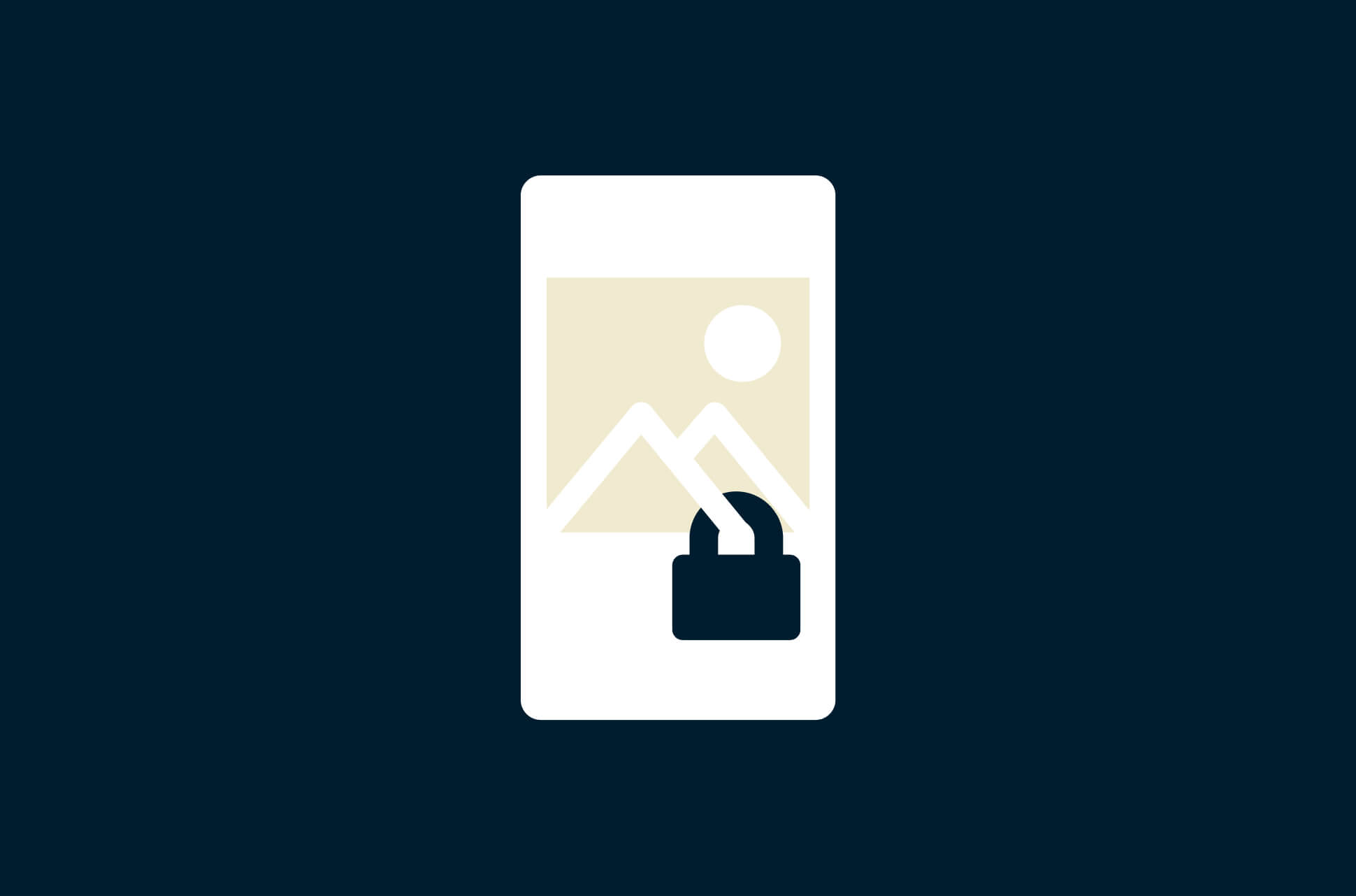 A social media post with a padlock on it.