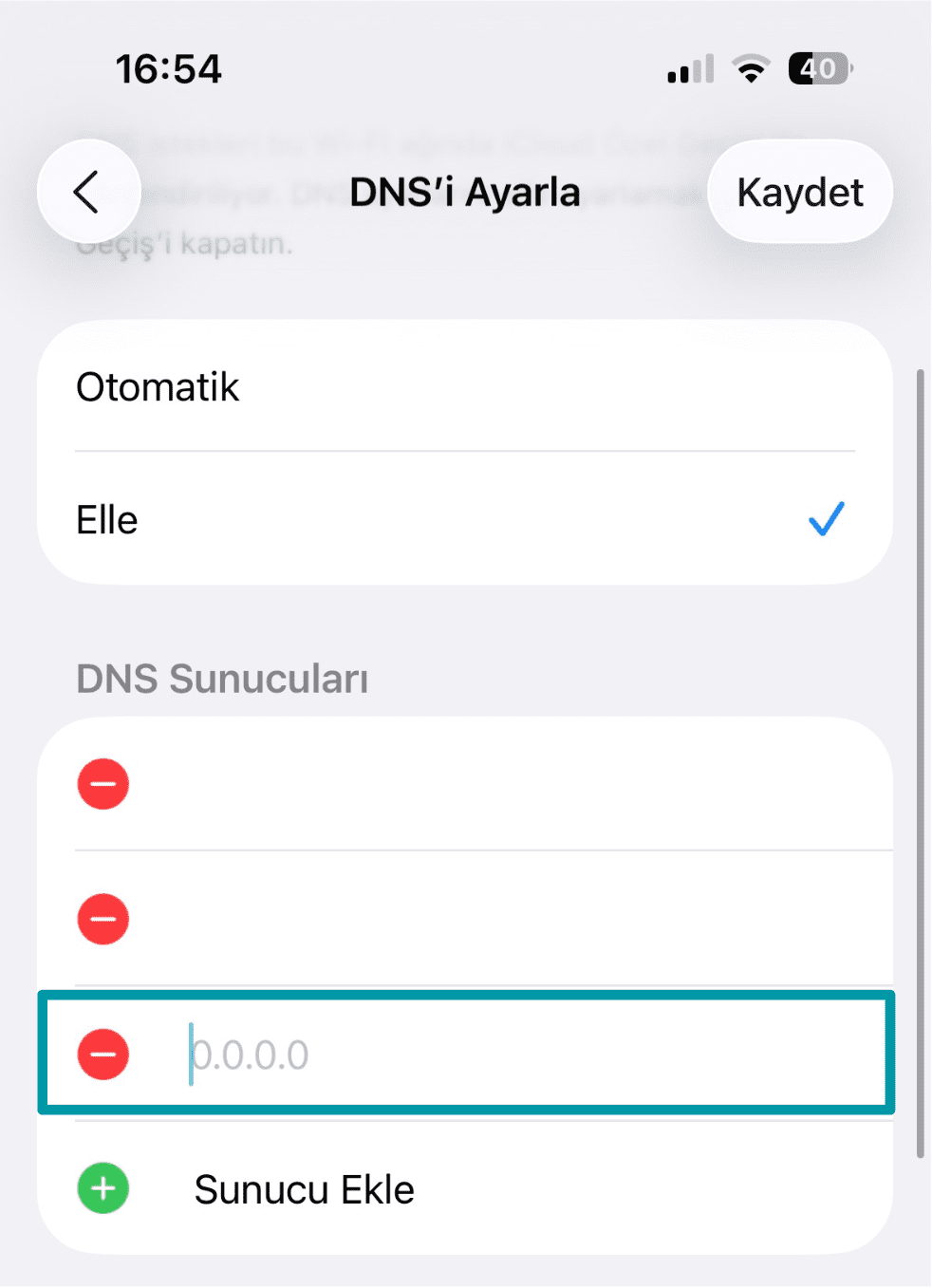 Click Add Server Tr
