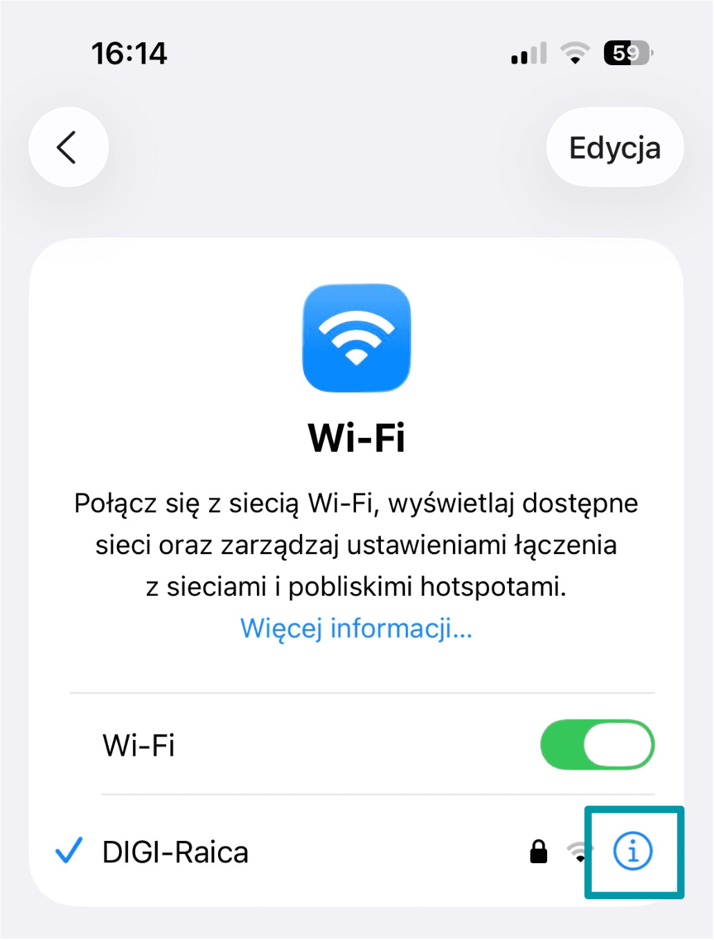 Tap The I Icon Pl