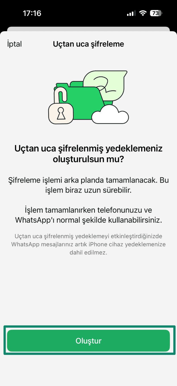 Tap Create Tr 1