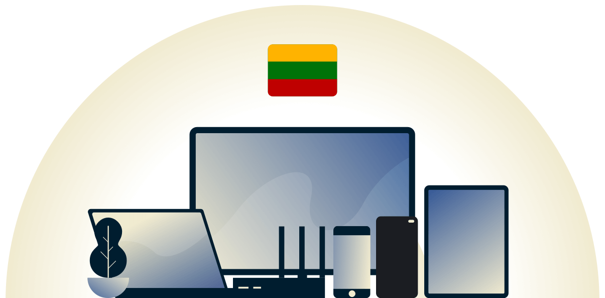 様々なデバイスを守るリトアニア対応VPN