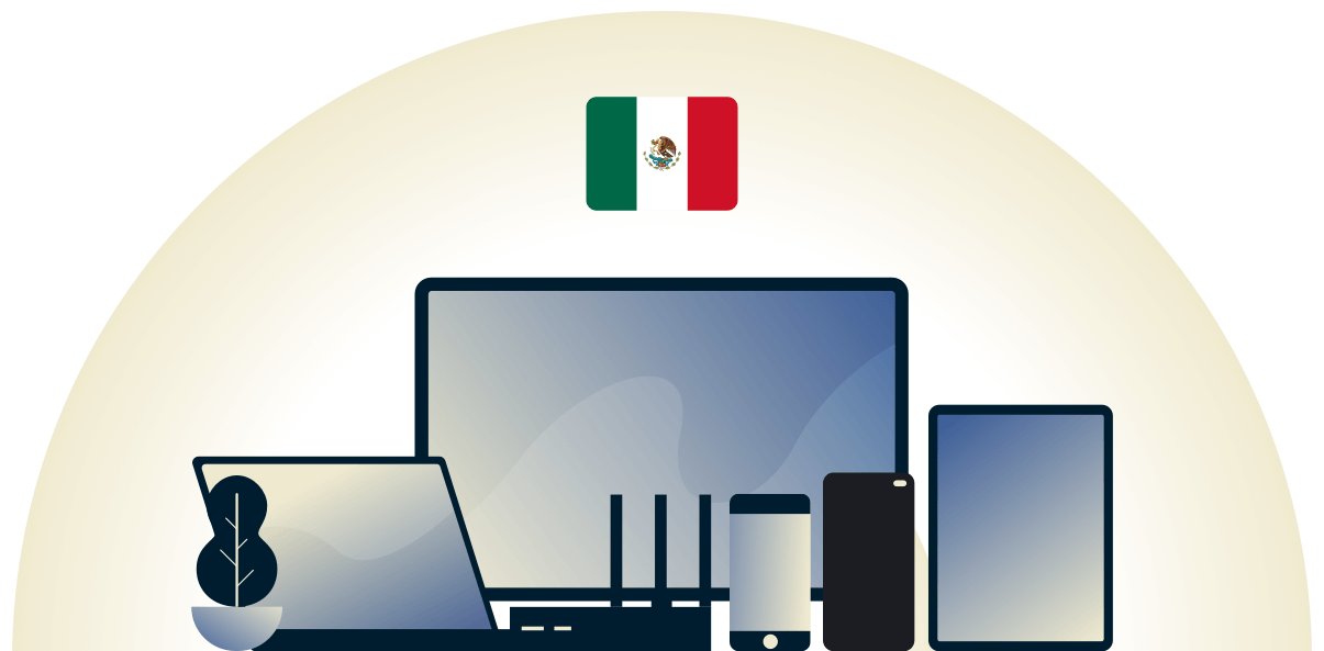 様々なデバイスを守るメキシコ対応VPN