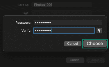 Confirming mac dmg file settings.